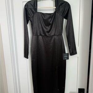 Lulu's Chic Black Long Sleeve Dress M